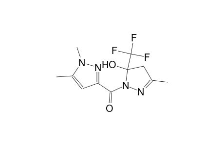 1-[(1,5-dimethyl-1H-pyrazol-3-yl)carbonyl]-3-methyl-5-(trifluoromethyl)-4,5-dihydro-1H-pyrazol-5-ol