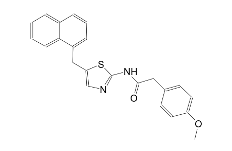 benzeneacetamide, 4-methoxy-N-[5-(1-naphthalenylmethyl)-2-thiazolyl]-