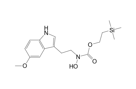 5-Methoxy-3-[2-[N-[[2-(trimethylsilyl)ethoxy]-carbonyl]-N-hydroxyamino]ethyl]indole