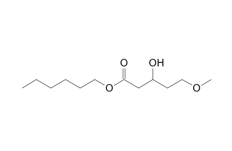 Hexyl (3s)-3-hydroxy-5-methoxypentanoate