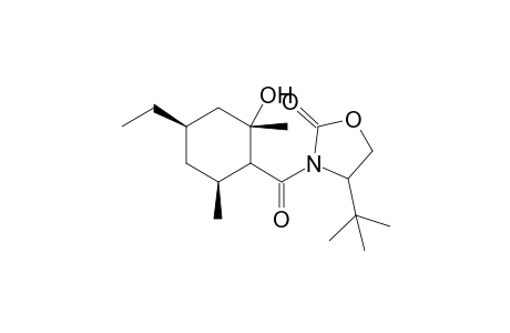 (1S,3S,5R)-1,3-Dimethyl-5-ethyl-2-[(4-tert-butyl-2-oxotetrahydro[1,3]oxazol)carbonyl]cyclohexanol