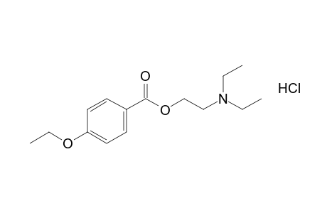 p-ethoxybenzoic acid, diethylaminoethyl ester, hydrochloride