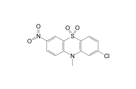 2-chloro-10-methyl-7-nitrophenothiazine 5,5-dioxide