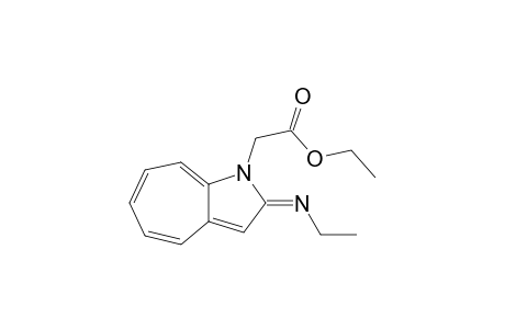 Ethyl (2-ethylimino-1,2-dihydro-1-azaazulen-1-yl)acetate