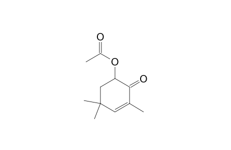 2-Cyclohexen-1-one, 6-(acetyloxy)-2,4,4-trimethyl-