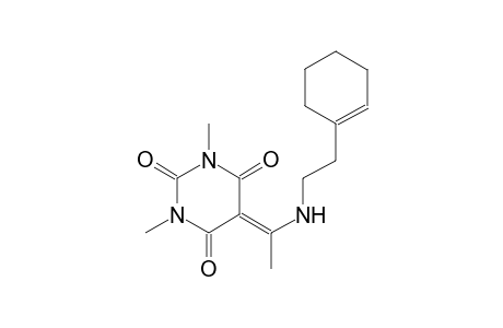 5-(1-{[2-(1-cyclohexen-1-yl)ethyl]amino}ethylidene)-1,3-dimethyl-2,4,6(1H,3H,5H)-pyrimidinetrione