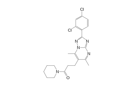 [1,2,4]triazolo[1,5-a]pyrimidine, 2-(2,4-dichlorophenyl)-5,7-dimethyl-6-[3-oxo-3-(1-piperidinyl)propyl]-