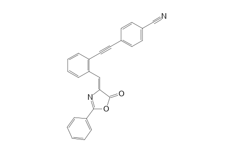 (Z)-4-((2-((5-Oxo-2-phenyloxazol-4(5H)-ylidene)methyl)phenyl)-ethynyl)benzonitrile