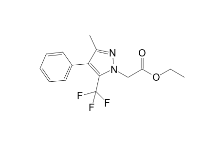 2-[3-methyl-4-phenyl-5-(trifluoromethyl)-1-pyrazolyl]acetic acid ethyl ester