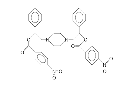 1,4-Bis-(2-phenyl-2-[4-nitrobenzoyloxy]-ethyl)-piperazine