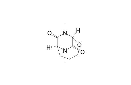 2-Oxa-7,9-diazabicyclo[4.2.2]decane-8,10-dione, 7,9-dimethyl-, cis-(.+-.)-