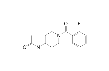 1-(2-Fluorobenzoyl)-4-piperidinamine, N-acetyl-