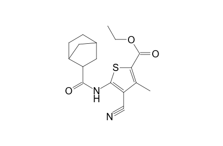 Thiophene-2-carboxylic acid, 5-bicyclo[2.2.1]heptanoylamino-4-cyano-3-methyl-, ethyl ester