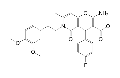 methyl 2-amino-6-[2-(3,4-dimethoxyphenyl)ethyl]-4-(4-fluorophenyl)-7-methyl-5-oxo-5,6-dihydro-4H-pyrano[3,2-c]pyridine-3-carboxylate