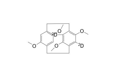 Pseudo-ortho 4,7,12,15-Tetramethoxy(5,8-dideuterio)[2.2]paracyclophanec16 o2 h20
