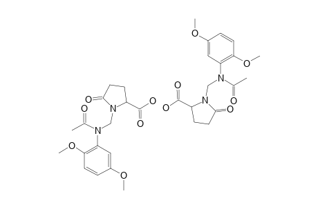 1-[(N-ACETYL-2,5-DIMETHOXYANILINO)-METHYL]-PYROGLUTAMIC-ACID