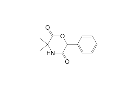 2,5-Morpholinedione, 3,3-dimethyl-6-phenyl-, (.+-.)-