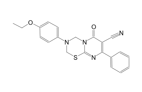 2H,6H-pyrimido[2,1-b][1,3,5]thiadiazine-7-carbonitrile, 3-(4-ethoxyphenyl)-3,4-dihydro-6-oxo-8-phenyl-