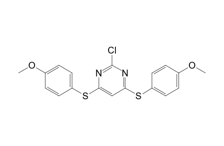 2-chloranyl-4,6-bis[(4-methoxyphenyl)sulfanyl]pyrimidine