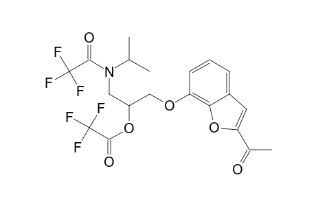 7-[N,O-bis(trifluoroacetyl)-3'-isopropylamino-2'-hydroxypropoxy]benzofuranyl-methyl ketone