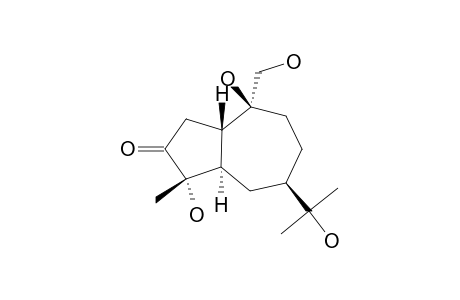 (1S,4S,5R,7R,10S)-4,10,11,14-TETRAHYDROXY-GUAI-3-ONE