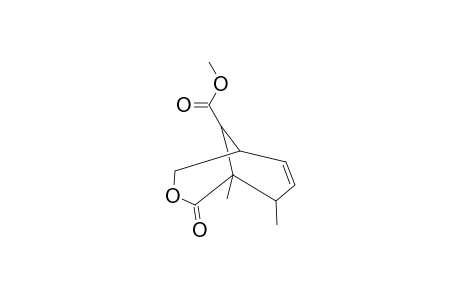 3-ALPHA-(HYDROXYMETHYL)-1-BETA,6-ALPHA-DIMETHYL-2-BETA-(METHOXYCARBONYL)-CYCLOHEX-4-ENE-1-ALPHA-CARBOXYLIC-ACID,DELTA-LACTONE