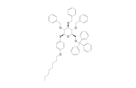 PARA-OCTYLOXYPHENYL-2,3,4-TRI-O-BENZYL-6-O-TRITYL-1-THIO-BETA-D-GLUCOPYRANOSIDE