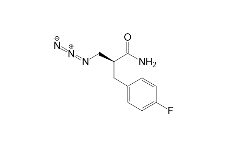 (S)-.beta.-Azido-.alpha.-(p-fluorophenylmethyl)propanamide