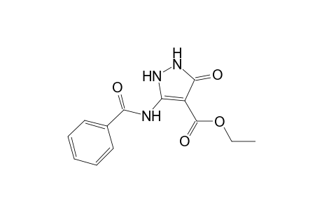 1H-Pyrazole-4-carboxylic acid, 5-(benzoylamino)-2,3-dihydro-3-oxo-, ethyl ester