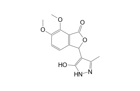 1(3H)-isobenzofuranone, 3-(5-hydroxy-3-methyl-1H-pyrazol-4-yl)-6,7-dimethoxy-