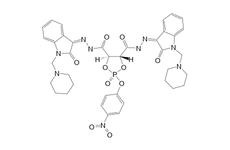 (4R,5R)-N'4,N'5-bis-[2-oxo-1-(Piperidin-1-yl-methyl)-indolin-3-ylidene]-2-(4-nitrophenoxy)-1,3,2-dioxa-phospholane-4,5-dicarbohydrazide-2-oxide