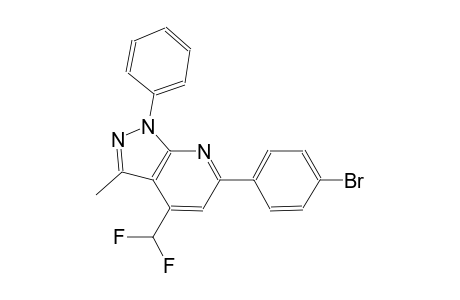 6-(4-bromophenyl)-4-(difluoromethyl)-3-methyl-1-phenyl-1H-pyrazolo[3,4-b]pyridine