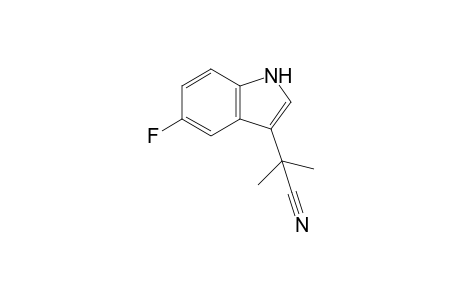 2-(5-Fluoro-1H-indol-3-yl)-2-methylpropanenitrile