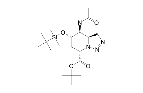 TERT.-BUTYL-(3AR,4S,5S,7S)-4-ACETAMIDO-5-[(TERT.-BUTYL)-DIMETHYLSILYLOXY]-3,3A,4,5,6,7-HEXAHYDROPYRIDO-[1,2-C]-[1,2,3]-TRIAZOLE-7-CARBOXYLATE