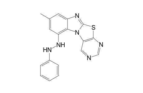 4-[ N(2)-Phenylhydrazino)-2-methylpyrimidino[4',5' : 4,5]thiazolo[3,2-a]benzimidazole