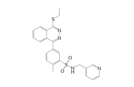 5-[4-(ethylsulfanyl)-1-phthalazinyl]-2-methyl-N-(3-pyridinylmethyl)benzenesulfonamide