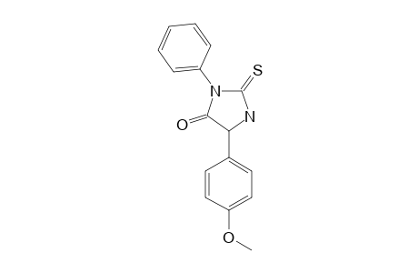 (+/-)-3-PHENYL-5-(4-METHOXYPHENYL)-2-THIOXO-IMIDAZOLIDINE-4-ONE