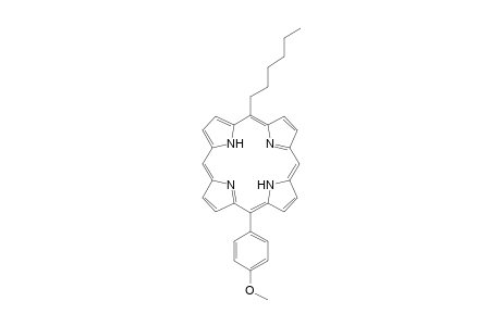 5-Hexyl-15-(4-methoxyphenyl)porphyrin