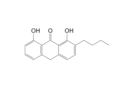 2-butyl-1,8-bis(oxidanyl)-10H-anthracen-9-one