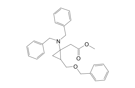 Methyl 2-[2'-(benzyloxymethyl)-1'-(dibenzylamino)cyclopropyl]-acetate