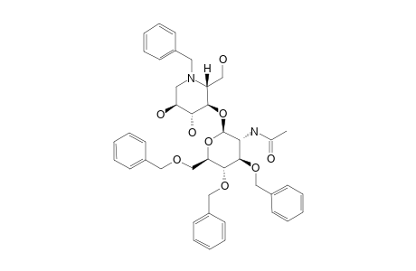 4-O-(2-ACETAMIDO-3,4,6-TRI-O-BENZYL-2-DEOXY-BETA-D-GLUCOPYRANOSYL)-N-BENZYL-1,5-DIDEOXY-1,5-IMINO-D-GLUCITOL