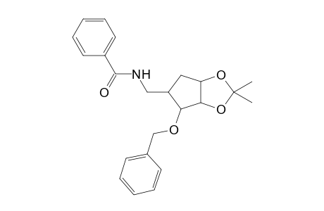 5-Benzoylamino-3-O-benzyl-5-deoxy-1,2-O-isopropylidene-4a-carba-.alpha.-DL-xylofuranose