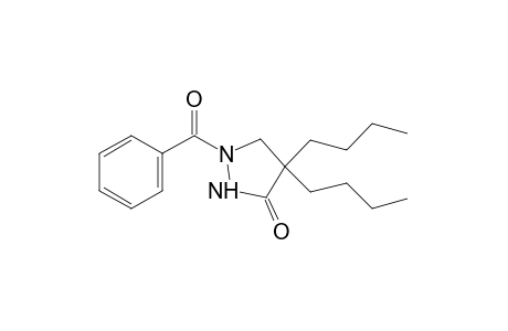 1-benzoyl-4,4-dibutyl-3-pyrazolidinone