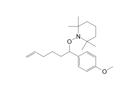 2,2,6,6-Tetramethyl-1-(1-(4-methoxyphenyl)hex-5-enoyloxy)piperidine