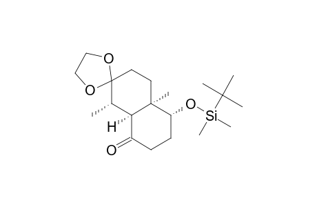 (4'.alpha.,4a'.alpha.,8'.alpha.,8a'.alpha.)-4'-[(tert-Butyldimethylsilyl)oxy]octahydro-4a',8'-dimethylspiro[1,3-dioxolane-2,7'(6'H)naphthalen]-1'(2'H)-one