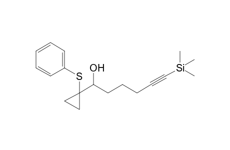 1-(1-phenylsulfanylcyclopropyl)-6-trimethylsilyl-hex-5-yn-1-ol