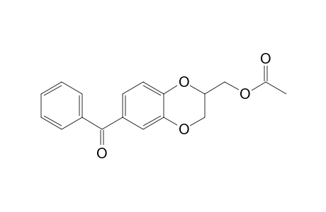 (6-benzoyl-2,3-dihydro-1,4-benzodioxin-2-yl)methyl acetate