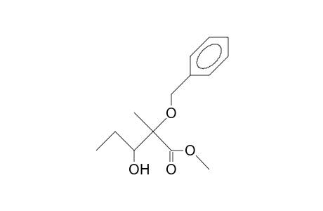 (2RS, 3RS)-2-Methyl-2-benzyloxy-3-hydroxy-pentanoic acid, methyl ester