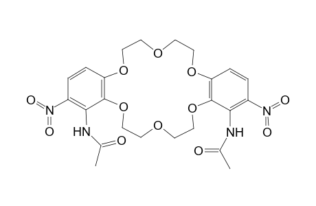 di(3-acetylamino-4-nitrobenzo)-18-crown-6