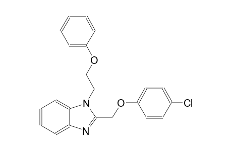 1H-1,3-Benzimidazole, 2-[(4-chlorophenoxy)methyl]-1-(2-phenoxyethyl)-